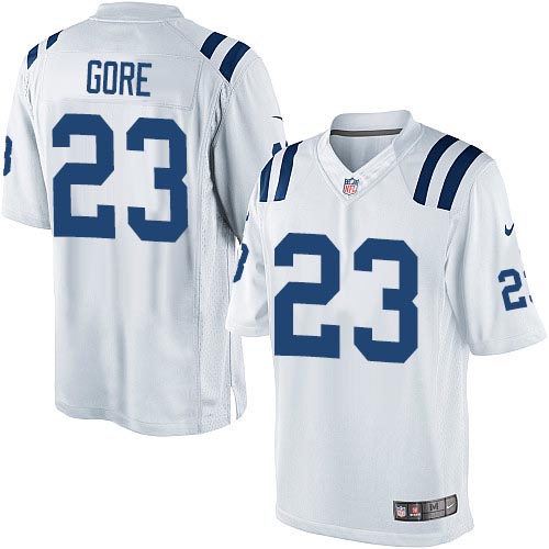 Youth Limited Frank Gore Nike Jersey White Road - #23 NFL Indianapolis Colts